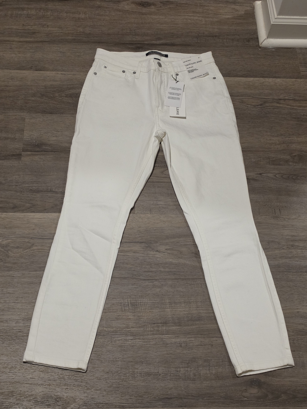 Calvin Klein Jeans White Skinny Stretch Denim